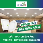 Đèn led âm trần siêu mỏng Pearl 9W PL-9SS-T150-V/TT/T Kingled